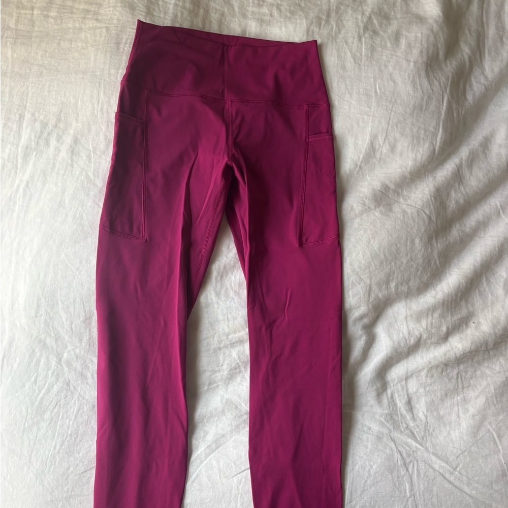 Fuchsia Active Leggings with Pockets